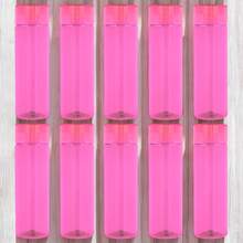 PromoClick Paquete de 10 Cilindros de Plástico con Tapa Enroscable y Cuerpo de Color - Rosa Fucsia - Ver 2