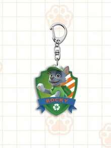 6pcs Cartoon Paw Patrol Plush Figures (, Rubble, Chase, Skye, Rocky, Zuma) Backpack Charms, Keychains, Decorations, Party Favors, Valentine's Day, Christmas Stocking Stuffers, Easter Gifts - Multicolor - View 5