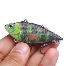 1pc Lipless Crankbait, Rattling VIB Artificial Fishing Lure, 8g/0.28oz Long Casting Sinking Wobbler, Plastic Hard Bait Vis Box - Multicolor - View 2