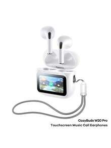 REMAX Tai nghe CozyBuds W20 PRO, màn hình cảm ứng kỹ thuật số, tai nghe nghe nhạc và gọi điện, hỗ trợ nhiều ngôn ngữ. - Trăng sáng trắng - Xem 1