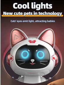 Remote Control Robotic Cat Christmas Gifts RC Interactive Intelligent Walking Dancing Programmable Robot Puppy Toy Electronic Pets With Light And Sound For Kids Age 6, 7, 8, 9, 10 And Up Years Old  Gift For The Kids - 藍色 - 查看 5