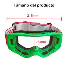 Gafas de motocross Gafas de motocicleta todoterreno Gafas anti UV OTG MX Gafas de motocross de carreras de motocross Gafas de  para montar en motocicleta - Marco rojo y amarillo - Ver 2