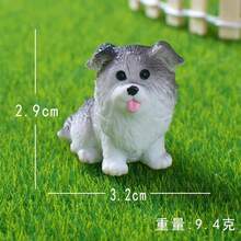 1/6 قطع نموذج كلب صغير، تمثال كلب لطيف من الراتنج، تمثال حيوان تيدي كورجي، تماثيل حيوانات صغيرة للديكور والمناظر الطبيعية الخيالية في الحدائق - متعدد الألوان - مشاهدة 21