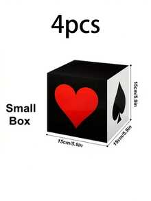 Hộp quà xúc xắc sòng bạc 6 chiếc, Hộp quà xúc xắc sòng bạc 11 inch, Thiết kế quân bài Poker, Bộ 6/3 món đồ dùng tiệc chủ đề sòng bạc, Trang trí tiệc đêm Las Vegas, Trang trí trò chơi trung tâm năm mới với xúc xắc 3D, Trang trí tiệc đêm Las Vegas với xúc xắc 3D, Trang trí trung tâm năm mới (Nền trắng chấm đen), Trang trí tiệc sòng bạc, Trang trí đêm trò chơi, Hộp quà chủ đề sòng bạc (Đen, Trắng, Đỏ) - Nhiều màu - Xem 17