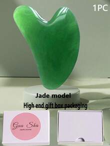 1pc Amethyst Gua Sha Facial Tools, Natural Jade Stone Guasha, Manual Massage Sticks For Jawline Sculpting And Puffiness Reducing, Scraping Massage Tool, Skin-Care Tool