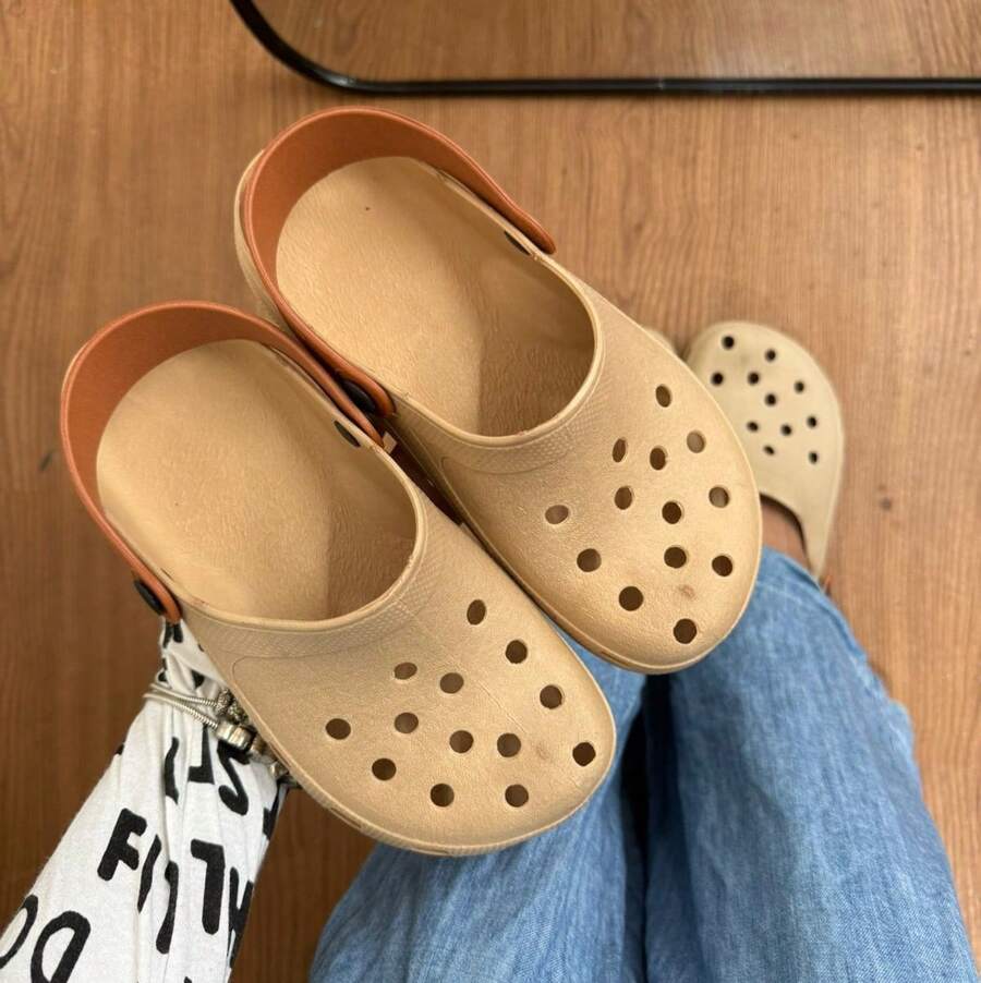 Men's And Women's Plain Babouche Sandals, Lightweight, Soft, Comfortable Adult Flip-Flops, Various Colors, Immediate Shipping, Special Offer, Comfortable Men's Sandals - 米色lz拖鞋 - 查看 1