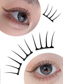 MENGJIESHANGPIN 48pcs/Set Lightweight, Fluffy, Cute K-Pop Idol Inspired False Eyelashes