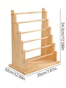 Wooden Multi-Layer Jewelry Display Rack, Bracelet/Necklace/Earring/Ring Organizer, Rotating Tiered Jewelry Stand, Countertop Display For Retail Store, Wedding Decor, No Power Required