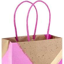 Hallmark 5EGB6201 Paquete de 8 bolsas de regalo pequeñas con mango rígido (color blanco)(rosa, dorado) - Multicolor - Ver 4