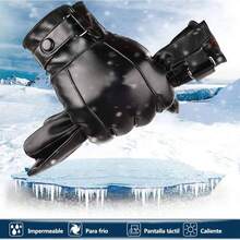 FANBOLD Guantes para , Guantes Invierno con Pantalla Tctil, Guantes Trmicos de Punto con Interior de Forro Polar, Guantes de Tejidos para Hombre y Mujer Antiderrapantes - inicial - Ver 2