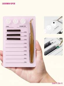 Magnetic Lash Extension Display Board Acrylic Eyelash Extension Pallet, Grafting False Eyelash Organizer Extension Pad Lash Tray Adhesive Glue Palette Individual Holder 1pc/Set - Nhiều màu - Xem 5