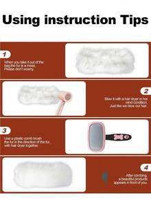 1pc Women's Pure White Furry Topless Hat, Fluffy Hair, Snow Scene Photo, Super Fairy Fox Fur Brimless Hat Women Hair Bands Elegant Hair Accessories Fashion Headband Casual Head Wrap - Multicolor - View 7