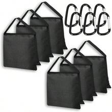EMART Sandbags 6 Pack Sand Weight Bags Photographic Equipements For Photograpy Lighting Booms Stands Umbrella Base Fishing Chair Picnic Table - Black - 6包 - 查看 1