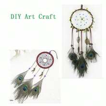 20 Peças Penas de Pavão Azuis 13-16cm - Perfeitas para Artesanato DIY, Decoração de Casamento e Suprimentos para Festas - Multicolorido - Visão 4