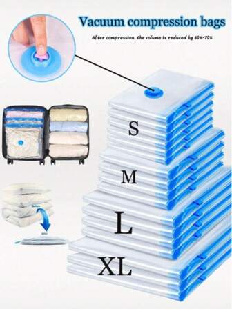 9件装真空密封收纳袋，真空收纳袋，旅行压缩袋，真空压缩袋，带泵压缩袋，压缩收纳袋，旅行压缩袋带泵，带泵真空压缩袋，旅行收纳压缩袋，衣物真空袋，带泵旅行真空袋