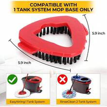Scrub Brush O Cedar EasyWring 1 System, Scrubber Mop Replacements, Hard Bristle Cleaning Brush Shower Floor, Tub, KitchenNot Fit RinseClean 2 - - 1 - 查看 3