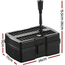 Solar Water Fountain 4.6ft Bird Bath Feature Pond Pump Outdoor Features Fountains Garden Pool Patio Decoration Powered DC Brushless Submersible 2 Stage Filtration System Black - màu đen - Xem 3