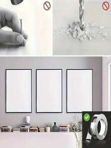 1/3/5/10m Super Strong Double-Sided Transparent Tape, Waterproof Reusable Clear Double-Sided Adhesive Tape, Suitable For Kitchen & Bathroom Items - Multicolor - View 2