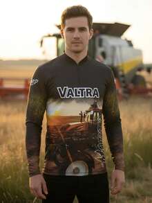 Hard Fisher Agricultural Tractor T-Shirt Long Sleeve UV50+ - 哈德.費雪 - 查看 1