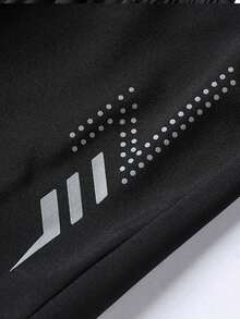 Pantaloni scurți sport 3 buc, model imprimat, talie cu șnur și buzunare cu fermoar, potriviți pentru alergare, fitness, activități în aer liber, plajă, baschet, fotbal, antrenament, vară neagră - Negru - Vizualizare 6