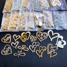 5-20 Heart-Shaped Cake Decorations - Elegant Golden Brown Hearts, Suitable For Weddings, Birthdays, Valentine's Day, Anniversaries, Party Cupcakes, Cakes - No Need For Electricity, Easy To Use - Perfect For Sweet Party Decorations, Celebration Embellishments, Decorative Highlights, High-Quality Edible Decorative Toppings, Preferred For Christmas, New Year, Valentine's Day, Party Event Planning