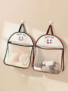 Organizador colgante de bolsa para calcetines y ropa interior con bolsillos laterales de malla, adecuado para puerta, armario, dormitorio y dormitorio - Multicolor - Ver 4