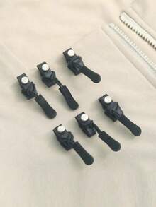 通用拉链维修套装 - 快速修复拉链头，易于安装的无缝拉链拉片更换，适用于夹克、行李箱、背包、靴子 - 耐用黑色拉链拉片 - 彩色 - 查看 9