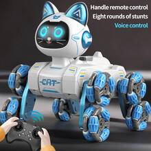 Remote Control Robotic Cat Christmas Gifts RC Interactive Intelligent Walking Dancing Programmable Robot Puppy Toy Electronic Pets With Light And Sound For Kids Age 6, 7, 8, 9, 10 And Up Years Old  Gift For The Kids - 藍色 - 查看 12