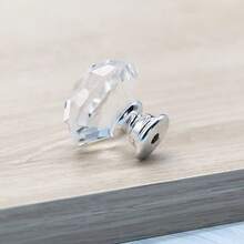 10pcs/2pcs/5pcs Round Design Crystal Glass Knob - Gold Finish Cabinet Hardware, Drawer, Cabinet, Wardrobe Door, Dressing Table Door Handle, Drawer Pull, Suitable For Bedroom Decoration, Home Decoration, Room Decoration, Applicable To Cabinet Doors, Cabinets, Drawers, Wardrobe Doors, Dressing Tables, Handles, Diamond Style Pull, - Multicolor - View 4