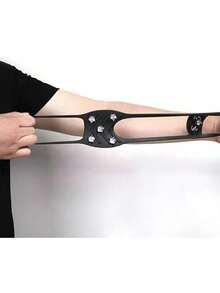 1 Pair Unisex Anti-Slip Shoe Covers Ice Cleats, 10-Teeth/8-Teeth Outdoor Hiking Camping Non-Slip Ice Spikes Silicone Shoe Crampons, Suitable For Various Shoe Types - Black - View 5