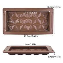 1/2pcs Small Raspberry Chocolate Silicone Mold, Square Raspberry Chocolate Block, Dubai Chocolate, Candy, Mousse, Dessert, Cake Decor, Baking Tool, Homemade Christmas, Thanksgiving, Valentine's Day Gift, Rectangle Handmade Soap, Candle, Plaster, Resin Mold - Multicolor - View 11