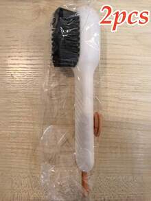 فرشاة سائلة متعددة الوظائف، أداة تنظيف الأحذية بالضغط المنزلي مع شعيرات ناعمة، مناسبة أيضًا للملابس والتنظيف المنزلي، 2 قطعة - متعدد الألوان - مشاهدة 10