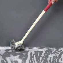 Angled Toilet Brush, Soft Bristle Long Handle Toilet Brush, Wall-Mounted Cleaning Tool - Multicolor - View 3