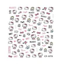 1 Set/1 Sheet Cat Nail Stickers Japanese Cartoon Girl Heart Ins Anime Ins Wind CCD Mobile Phone Decoration Adhesive Back, Cute And Beautiful, Gift For Friends, Create Surprise, Beautiful And Affordable, New Year's Gift, Valentine's Day Gift, Easter Gift(Stochastic Style)