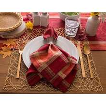 DII 100% algodón, Lavable a máquina, Mantel Individual a Rayas francesas para cenas, Verano y picnics Aire Libre, Blanco (White Stripes), Tablecloth - 60 x 84, 1(14"x108" Table Runner) - Multicolor - Ver 9