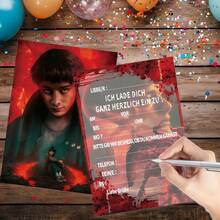 12件/套 热销产品：5种设计的生日、节日、派对、邀请卡、贺卡、新年礼物、情人节礼物、复活节礼物 - 彩色 - 查看 4