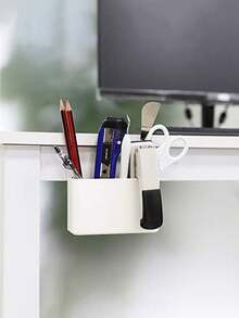 1pc Magnetic Refrigerator Storage Box Organizer Suitable For Kitchen Utensils Items Stationery Makeup Brushes Cosmetics Accessories Multi-Functional Storage Solution Container - Multicolor - View 1