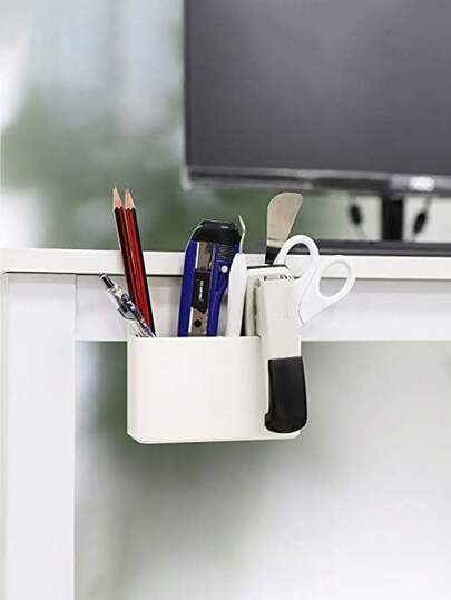 1 hộp đựng đồ từ tính gắn tủ lạnh, thích hợp để đựng dụng cụ nhà bếp, đồ dùng văn phòng phẩm, cọ trang điểm và mỹ phẩm, hộp đựng đa năng.