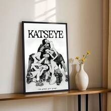 Bộ 1 tranh canvas đen trắng in hình Carter Eye Global Girl - Tranh nghệ thuật in trên vải canvas, thích hợp trang trí phòng khách, phòng ngủ, văn phòng, nhà cửa. Chất lượng in cao cấp, tranh trang trí tường, phong cách retro, công nghệ in tiên tiến, tranh treo tường, quà tặng lý tưởng, không kèm khung. - Đen và trắng - Xem 6