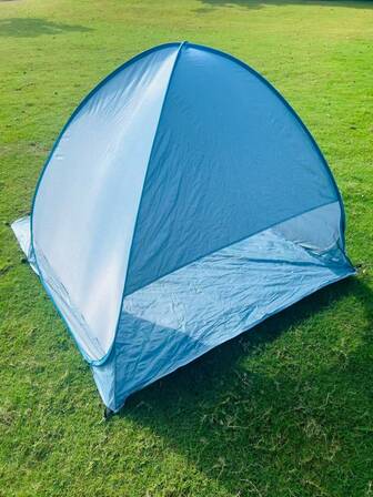 1pc Outdoor Beach Camping Fishing UV Protection Auto Pop Up Sun Shade, Lightweight Portable Beach Cabana, Carrying Bag Included, Ideal For Vacation & Outdoor Adventure, Perfect For Camping & Fishing