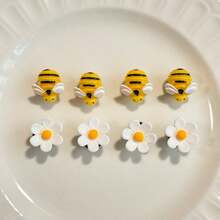 8 Phụ kiện trang trí giày hình hoa ong 3D kỳ quái - Phụ kiện trang trí giày dép cho dép sandal tùy chỉnh DIY - Phụ kiện thời trang đầy màu sắc cho giày dép cá nhân hóa - Nhiều màu - Xem 4