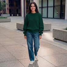 Women Cardigans - Dark Green - View 2