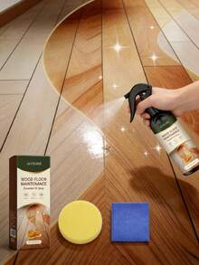 Wood Floor Maintenance Oil Spray - Nourishing And Cleaning Spray To Revive Wood Grain Luster. This Wood Floor Maintenance Oil Spray Is Like A Gentle Spring Rain Nourishing The Floor, Making Dry, Dull Floors Instantly "Disappear" And Regain Their Natural Shine! - 彩色 - 查看 1
