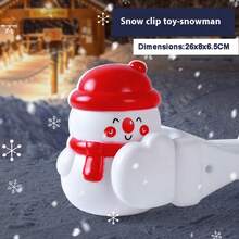 1 Pc-2025 New Snowball Clip Toy, Little Alligator Hair Clip Snowball Artifact, Winter Snow Playing Tools, Snowball Fight Equipment-Interaction-Making Friends-Family-Best Selling-Explosions-Gifts For Male And Female Friends-Birthday Gifts-Christmas Gifts-Perfect Gifts-Gifts