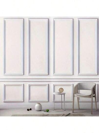 3.2cm/1.26in Wide Decorative PVC Trim, Flexible Self-Adhesive Decorative Strip, 3D Wall Sticker, Furniture Edge Banding, Mirror Frame Trim. Good Flexibility, Can Be Bent And Shaped, Suitable For Curved Surfaces And Wall Contours. Self-Adhesive Backing, Easy Installation, Anti-Deformation, Low Maintenance And Easy To Clean