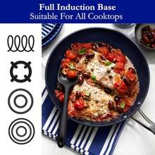 Blu. Cookware 20cm Induction Fry Pan - Toxin-Free Durable Non-Stick Ceramic Aluminium Frying Pan Suitable For All Hobs Includes Bamboo Brush - Undefined - View 6