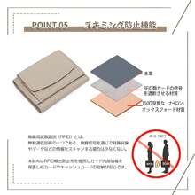 ミニ財布 RFID 三つ折り財布 レディース 本革 おしゃれ 小さい財布 スキミング防止 小銭入れ付き みつおり 牛革 軽量 コンパクト - ブラックオレンジ - チェックする 6