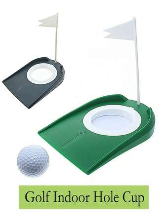 Golfboll med flagga, puttningshjälpmedel för inomhus/utomhus, puttboll för hemmakontor och garage, för fritid och underhållning