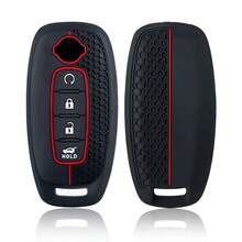Premium Protective Key Cover, Compatible With Certain For Nissan Models, Including Sylphy, New Teana, Qashqai, And X-Trail Key Bags - Made Of Silicone Material - Shockproof And Wear-Resistant - Precisely Fitted And Colorfast. - 1pc - View 3