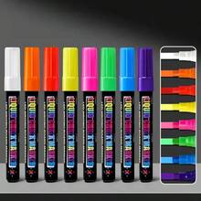 Colorful Liquid Chalk, Suitable For Blackboards, Calendars, Glass, Neon Pens, Washable Window Marking Paint, And Painting Purposes. School Supplies For Back-To-School Season, Winter Items, Thanksgiving, Christmas, Saudi National Day, Birthdays, Holidays, Gifts For Boyfriends/Girlfriends, And Adults.